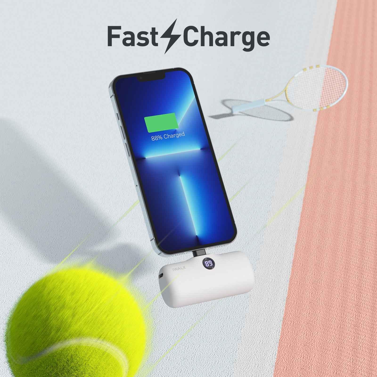 iWalk 4800mAh Lightning 20W Pocket Power Bank - White iWalk 4800mAh Lightning 20W Pocket Power Bank - White
